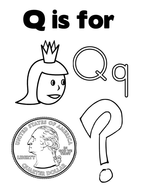 Coloring Pages Letter Q 99