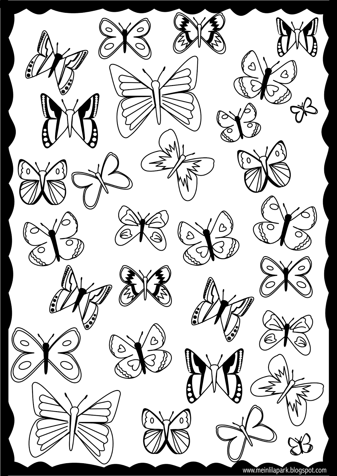 Coloring Picture Of A Butterfly 2