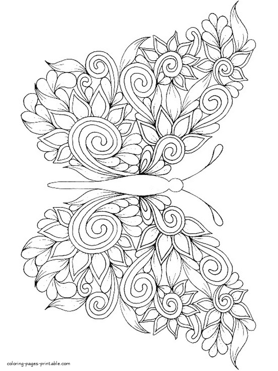 Coloring Picture Of A Butterfly 68