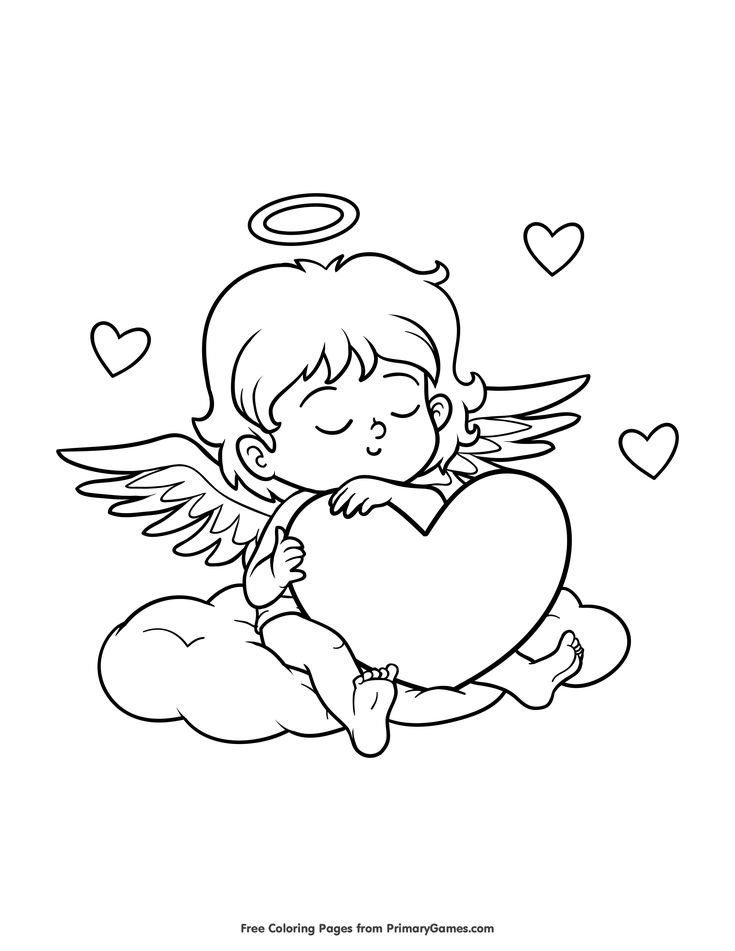 Cupid Coloring Pages 13