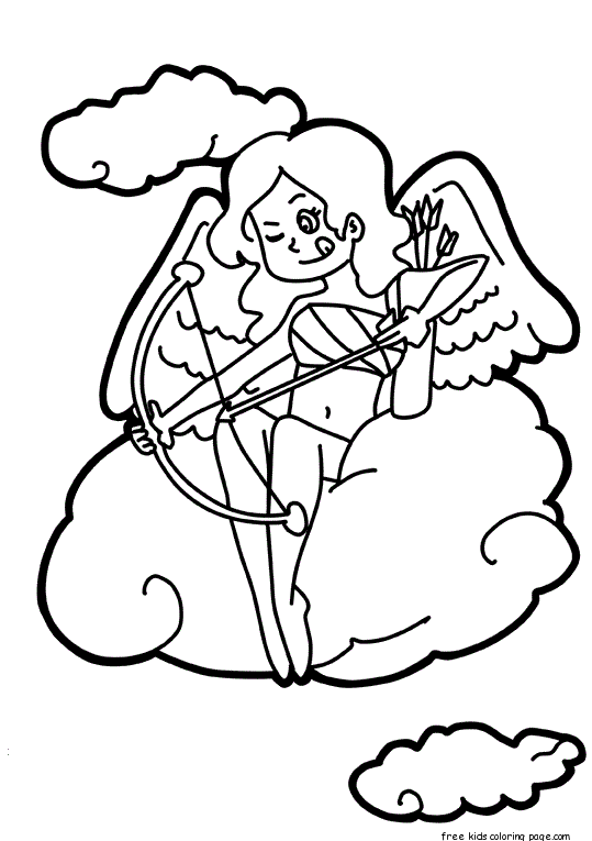 Cupid Coloring Pages 16