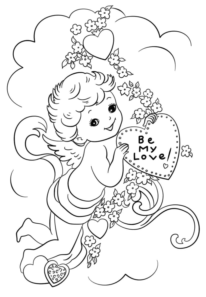 Cupid Coloring Pages 17