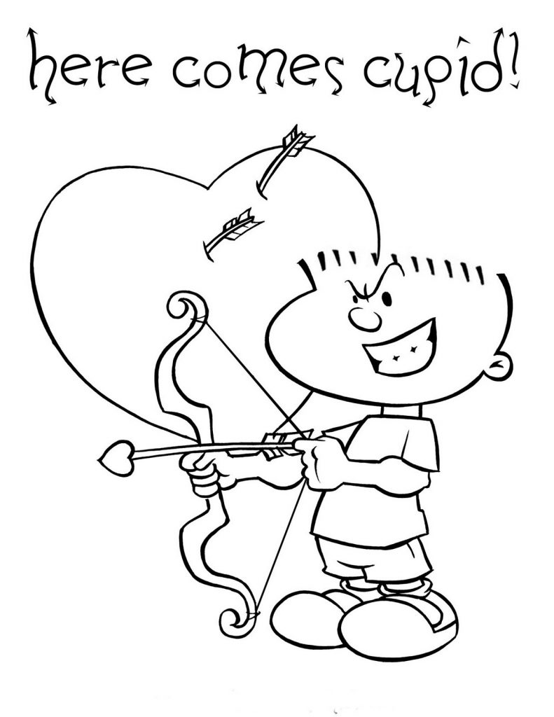 Cupid Coloring Pages 19