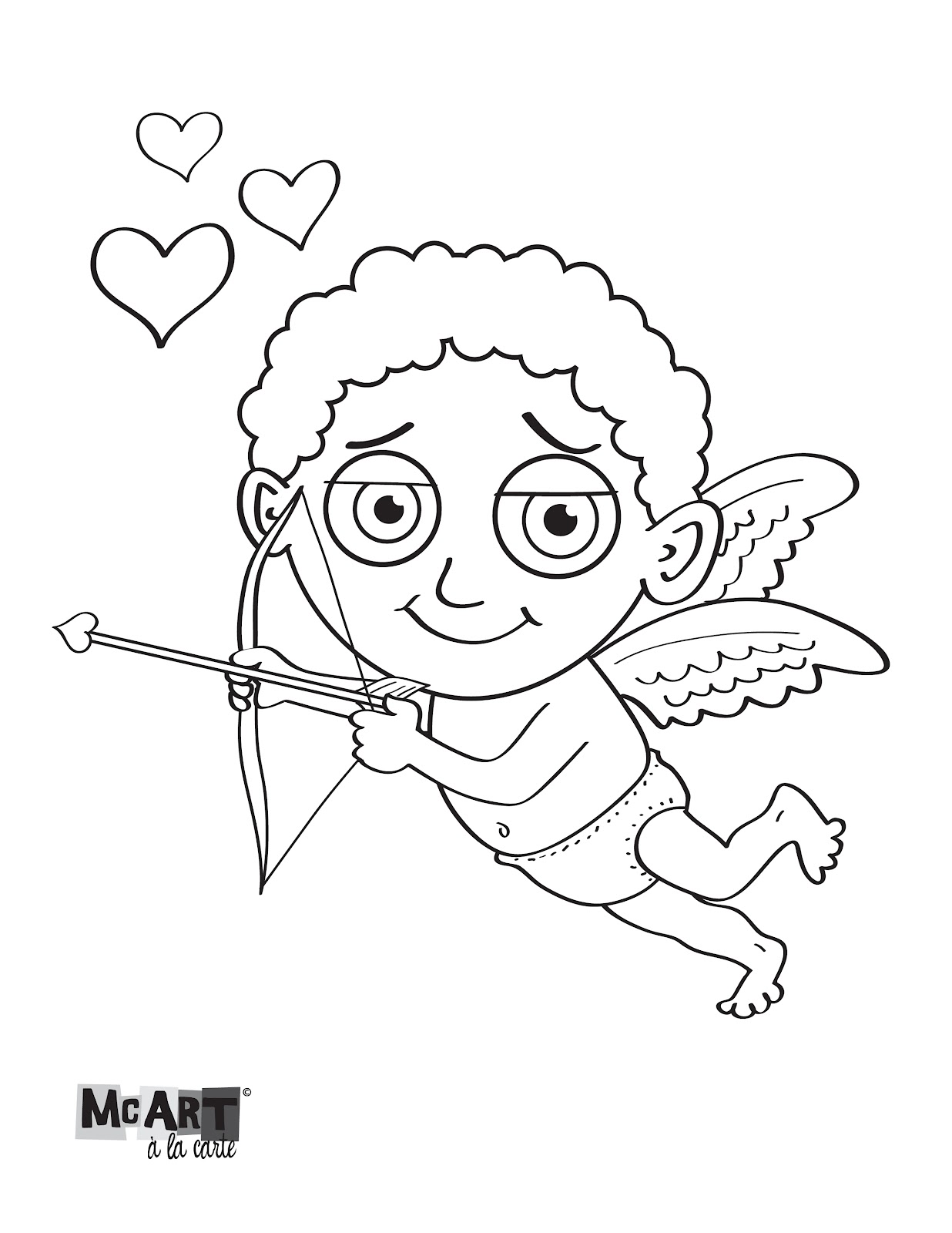 Cupid Coloring Pages 2