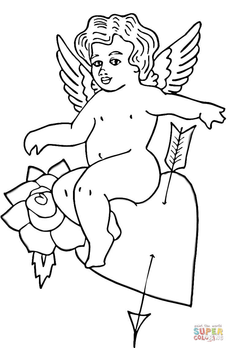 Cupid Coloring Pages 20