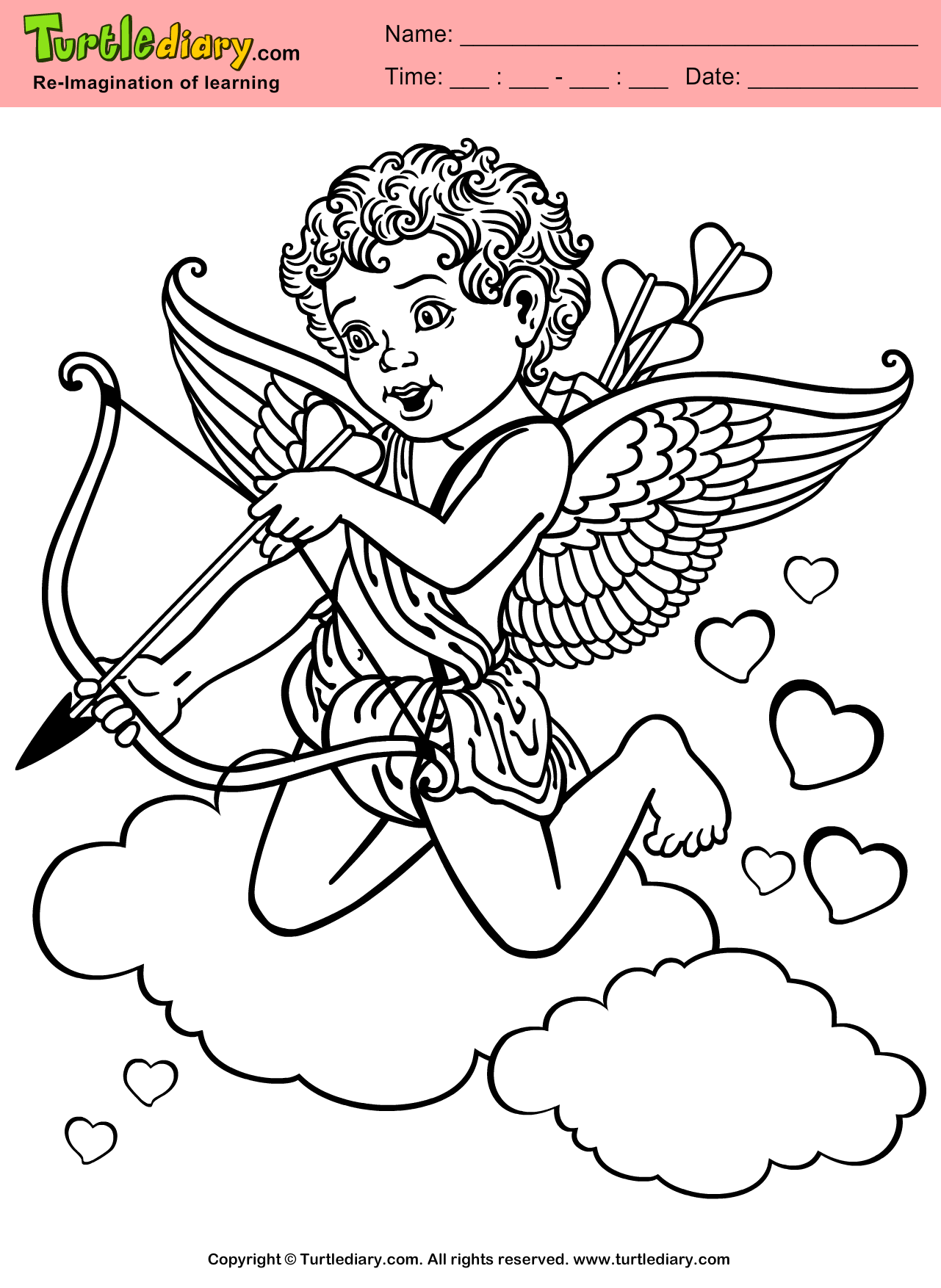 Cupid Coloring Pages 22