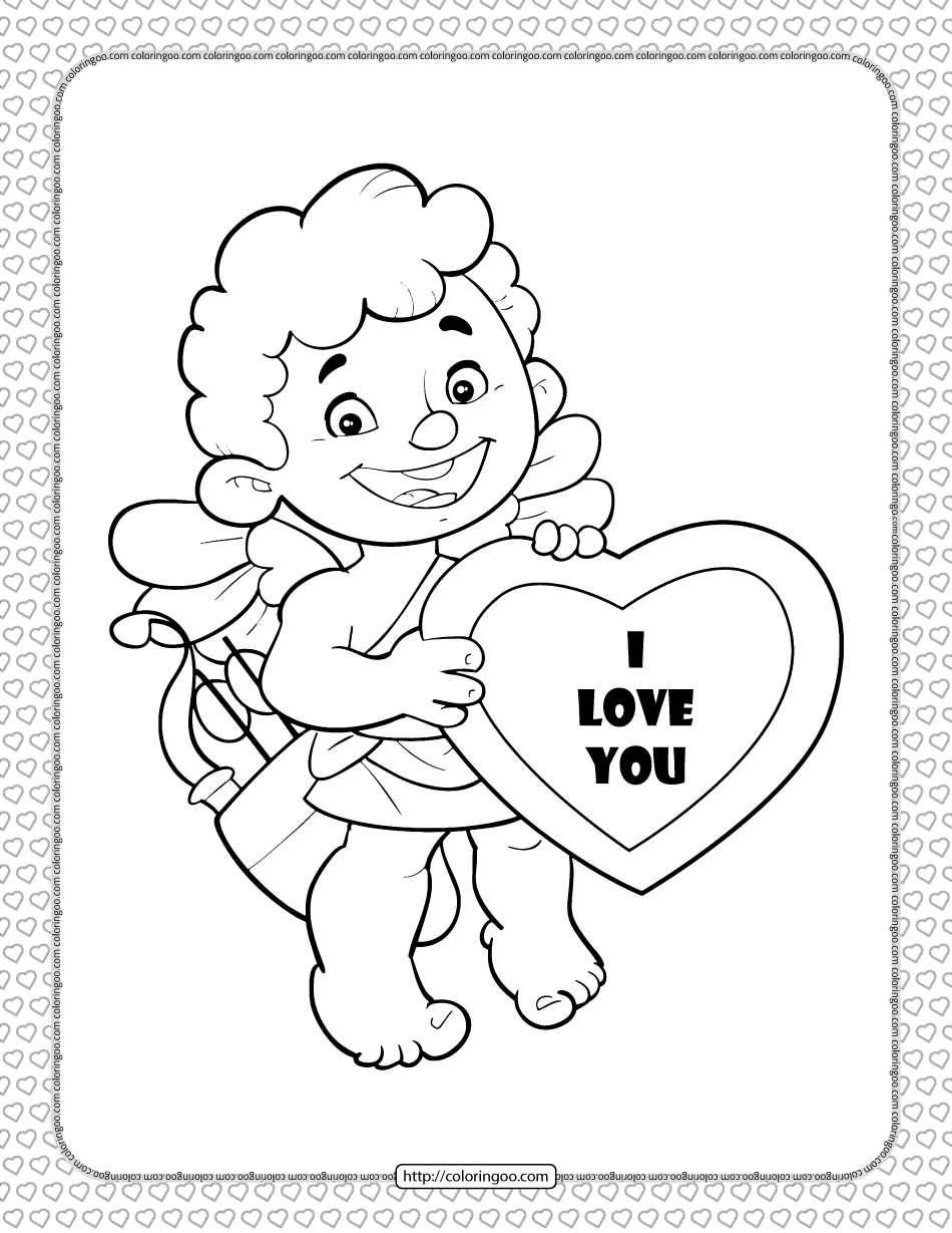 Cupid Coloring Pages 24