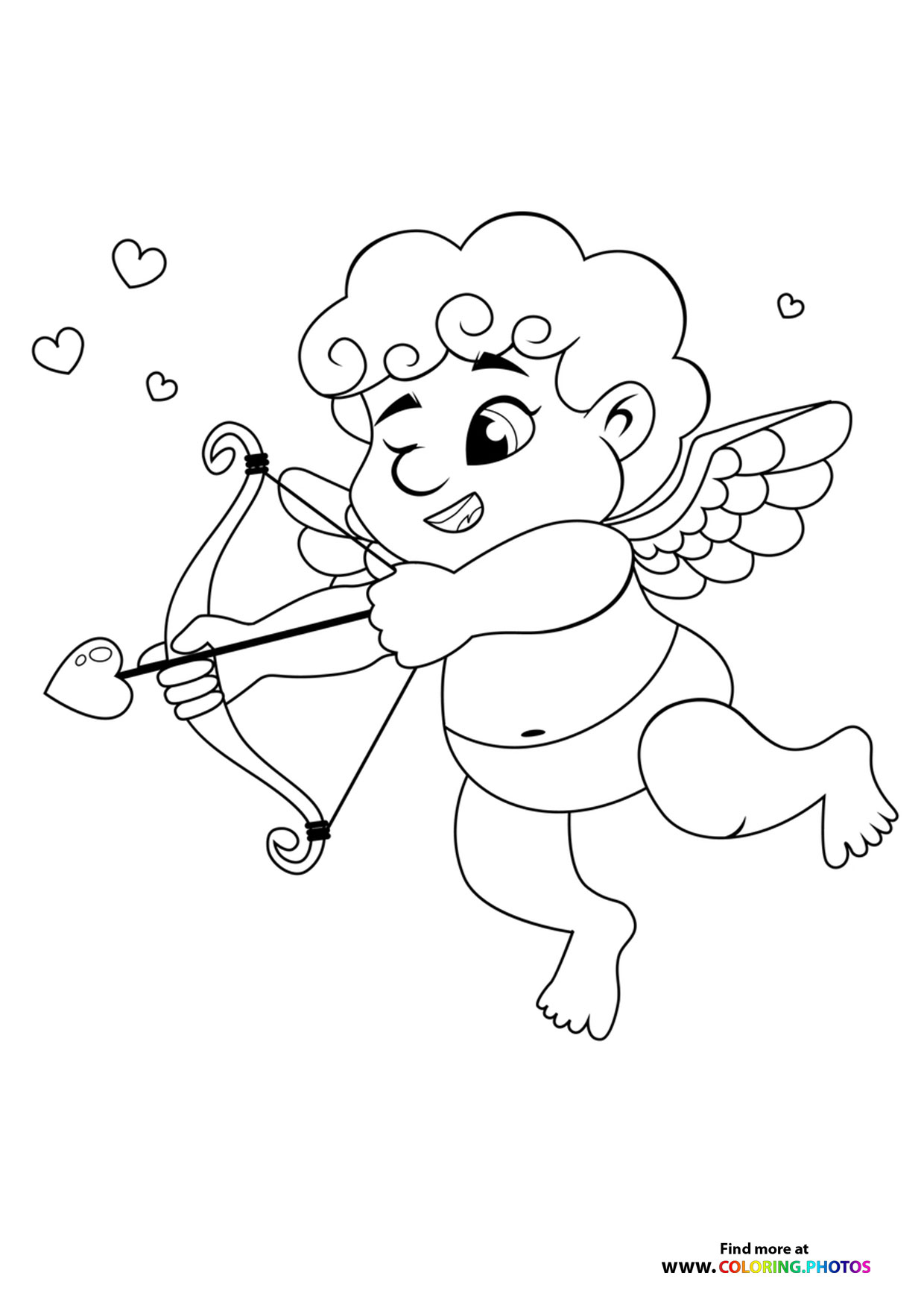 Cupid Coloring Pages 44