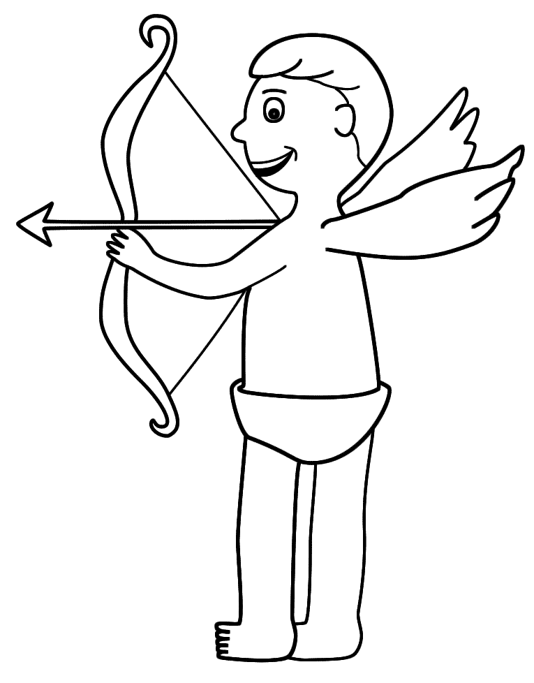 Cupid Coloring Pages 45