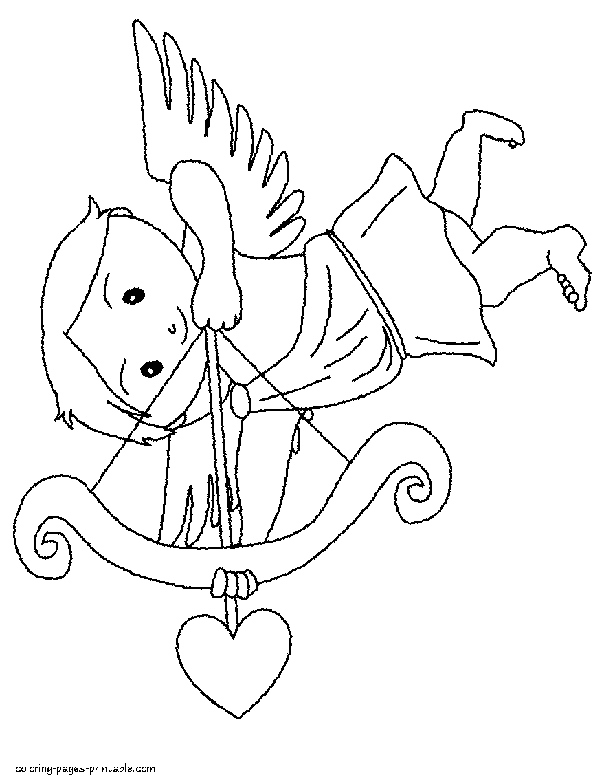 Cupid Coloring Pages 46