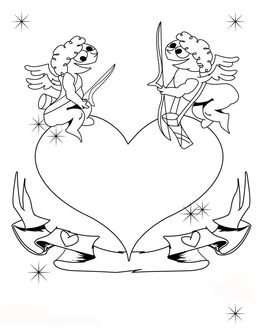 Cupid Coloring Pages 54