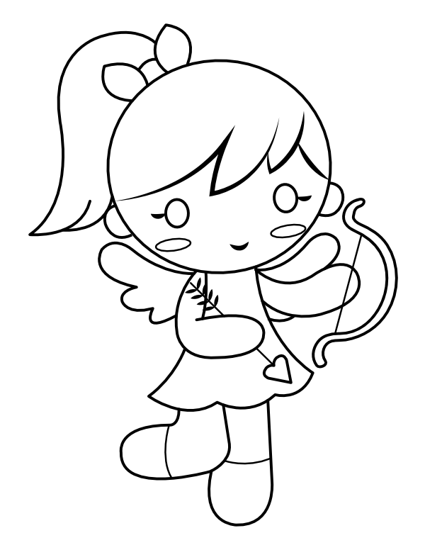 Cupid Coloring Pages 56