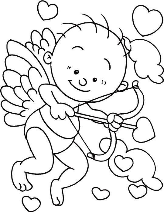 Cupid Coloring Pages 6