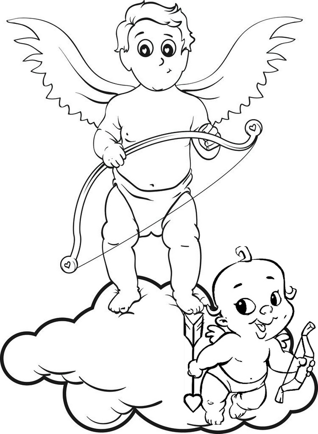 Cupid Coloring Pages 68