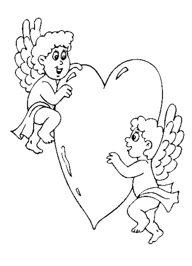 Cupid Coloring Pages 7