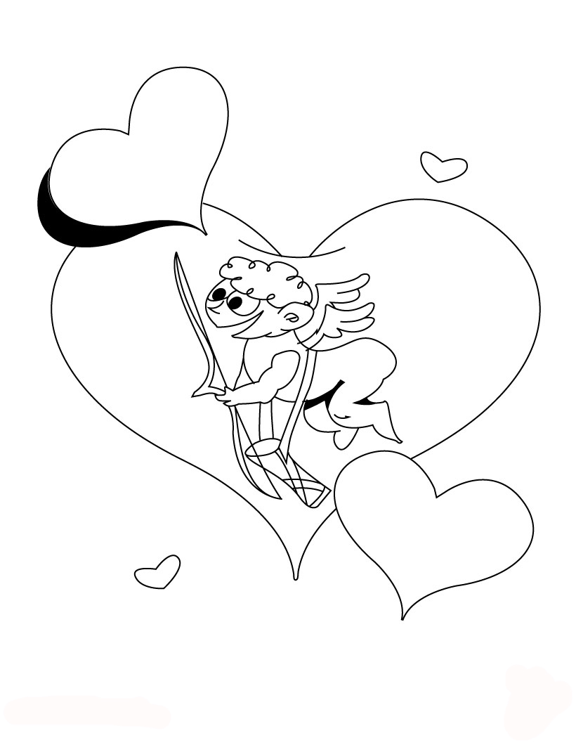 Cupid Coloring Pages 73