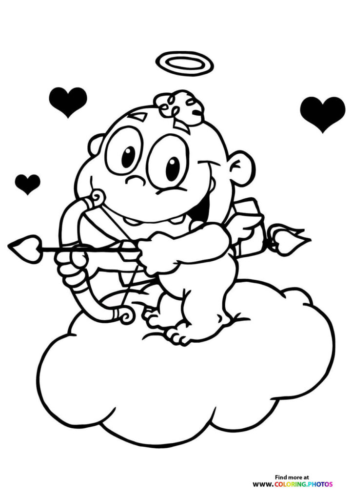 Cupid Coloring Pages 74