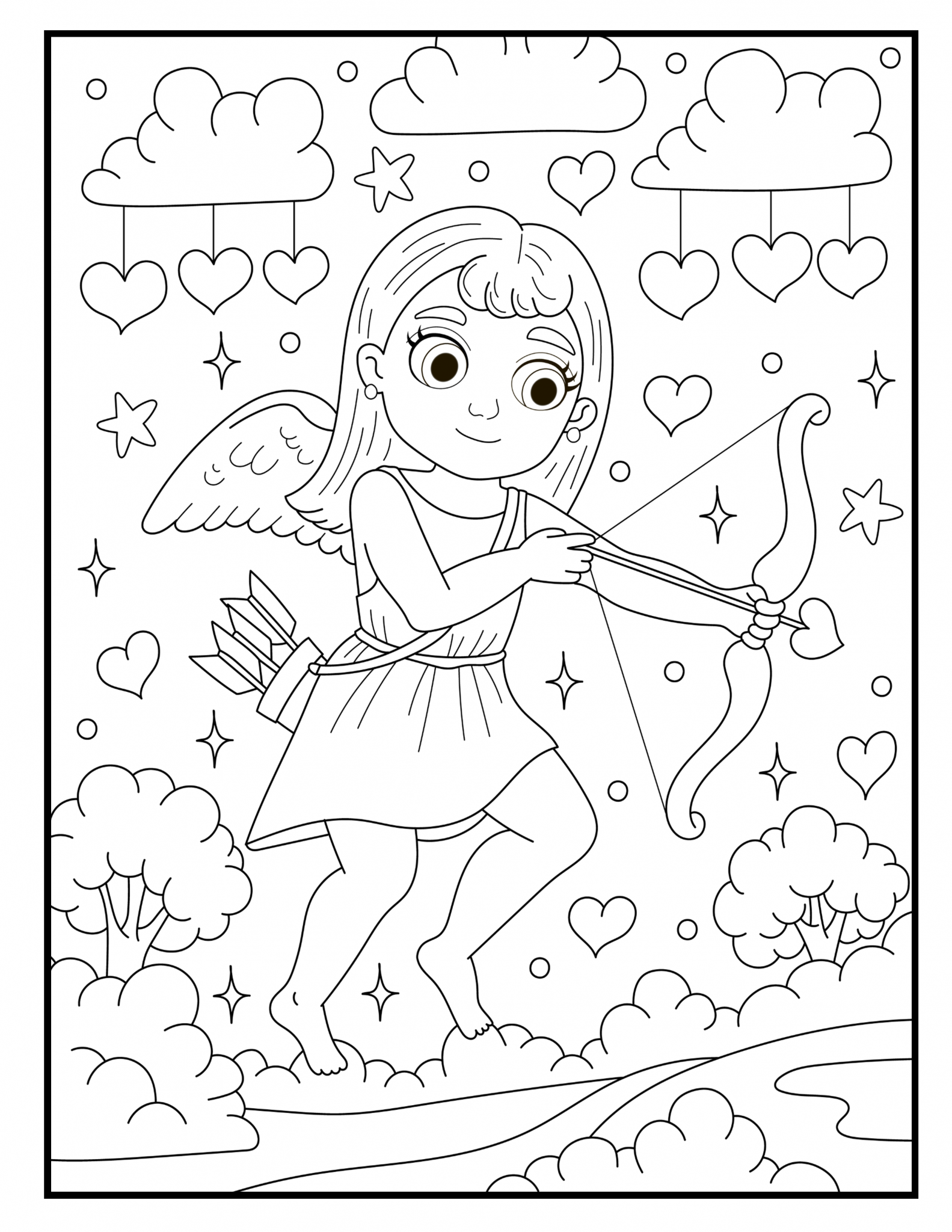 Cupid Coloring Pages 76