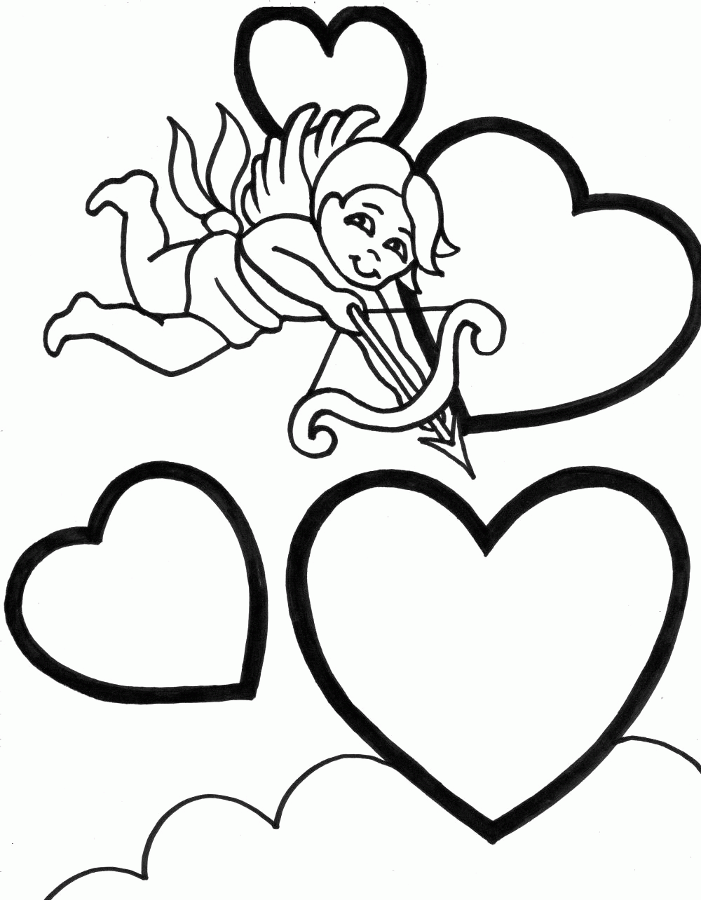 Cupid Coloring Pages 79