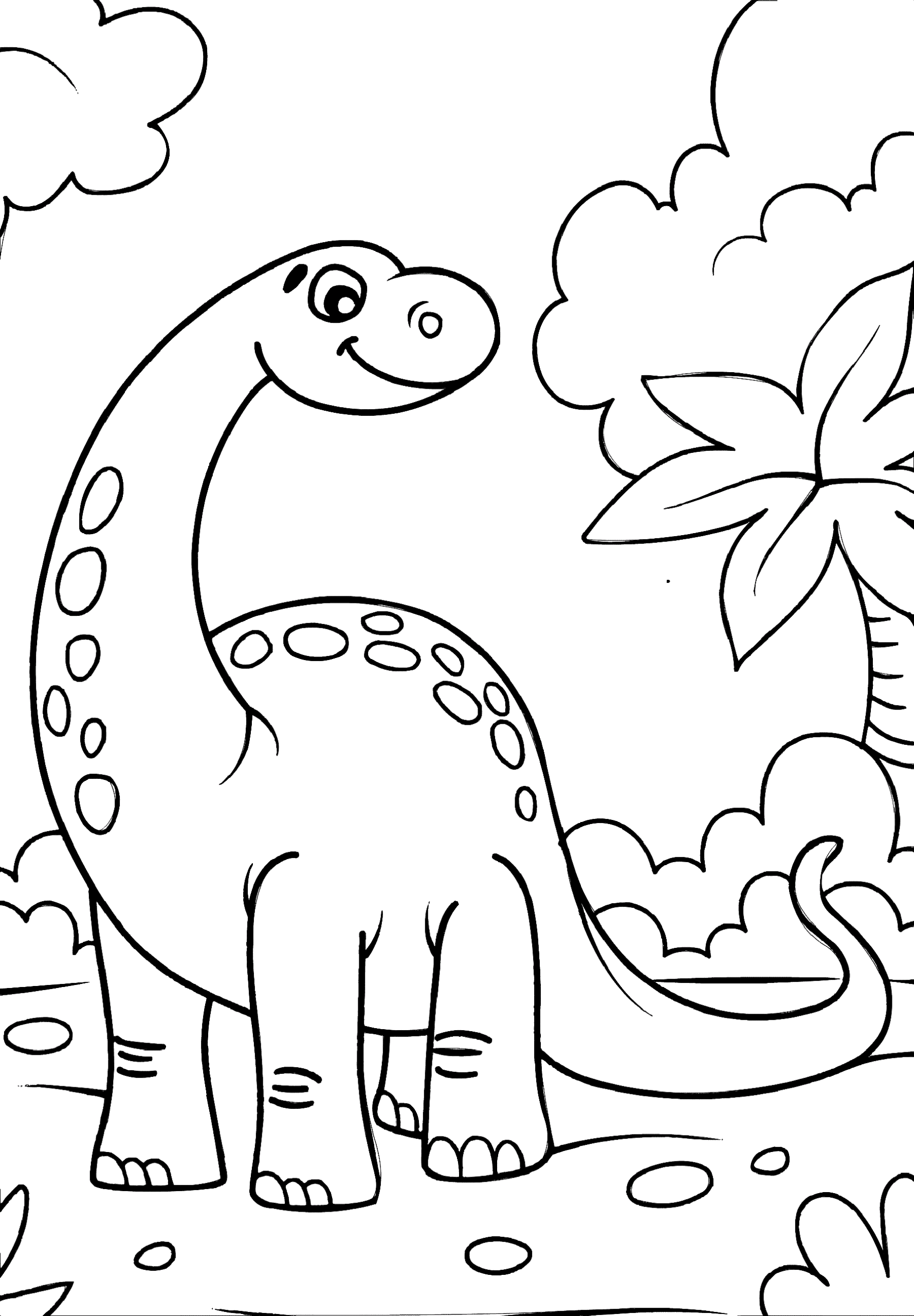 Dinosaur Printable Coloring Page 2