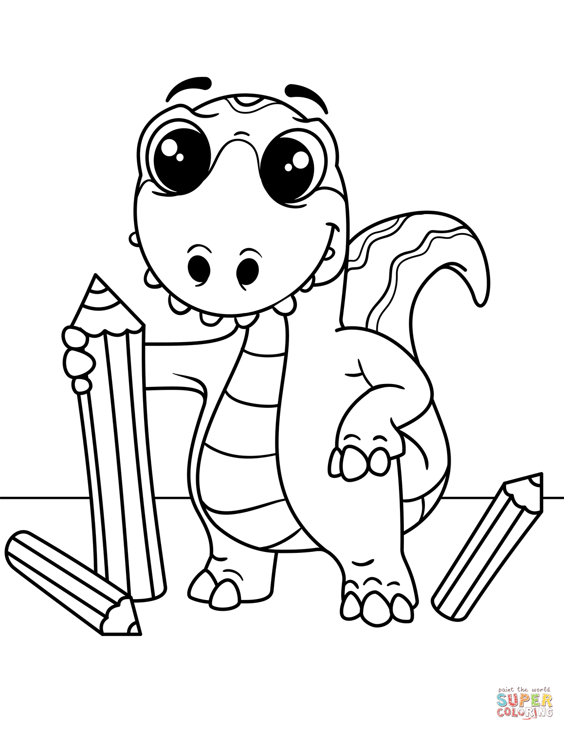 Dinosaur Printable Coloring Page 21