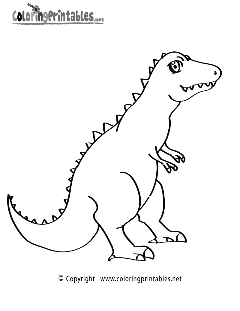 Dinosaur Printable Coloring Page 33