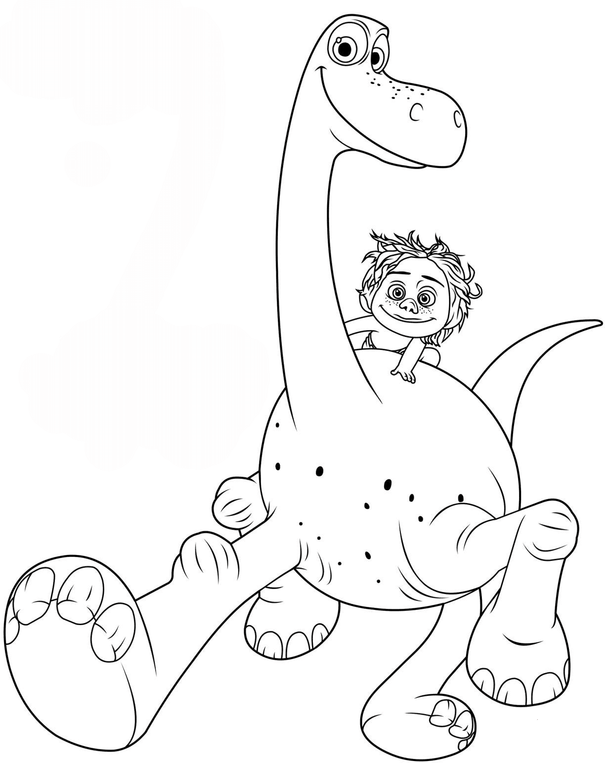 Dinosaur Printable Coloring Page 45