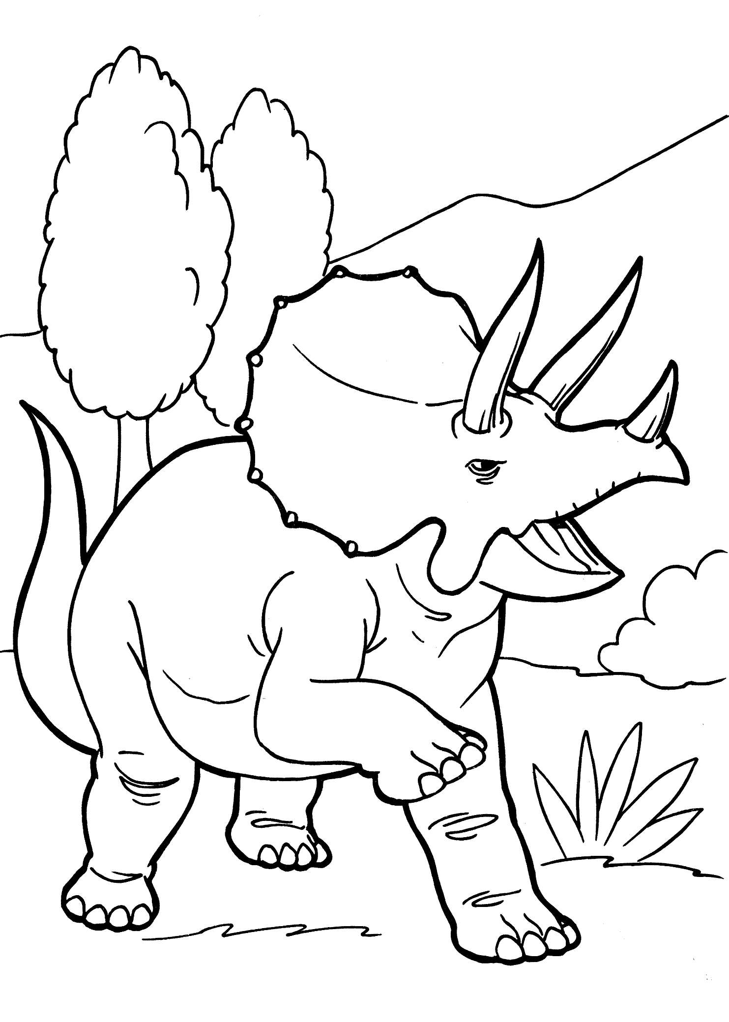 Dinosaur Printable Coloring Page 47