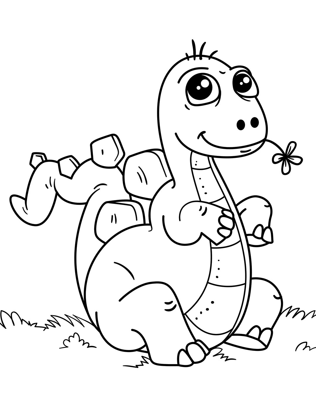 Dinosaur Printable Coloring Page 5