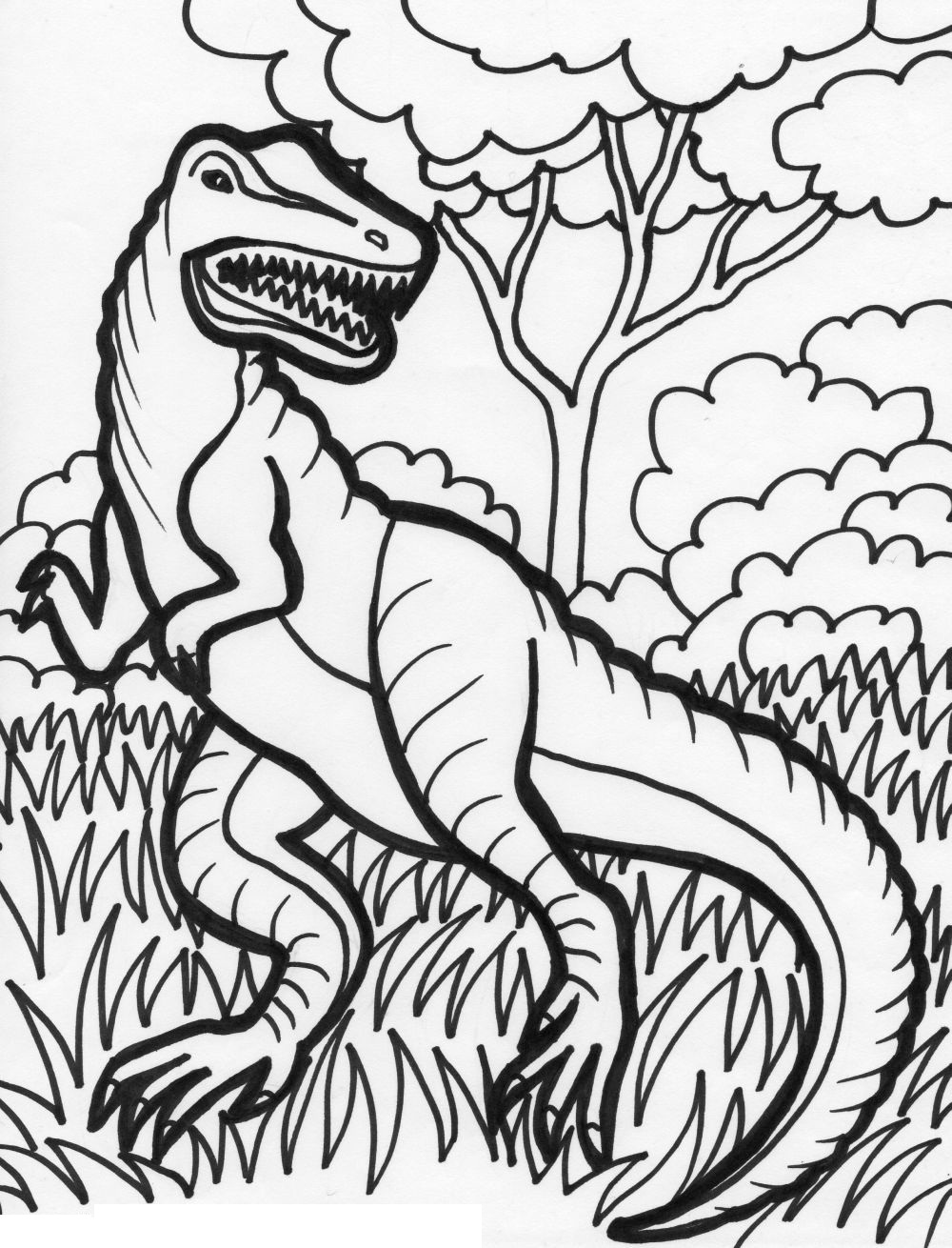 Dinosaur Printable Coloring Page 52