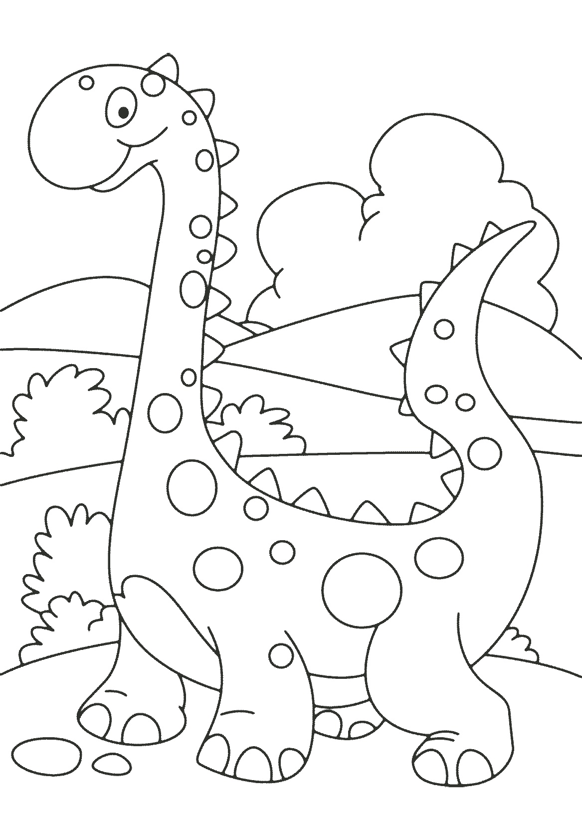 Dinosaur Printable Coloring Page 53