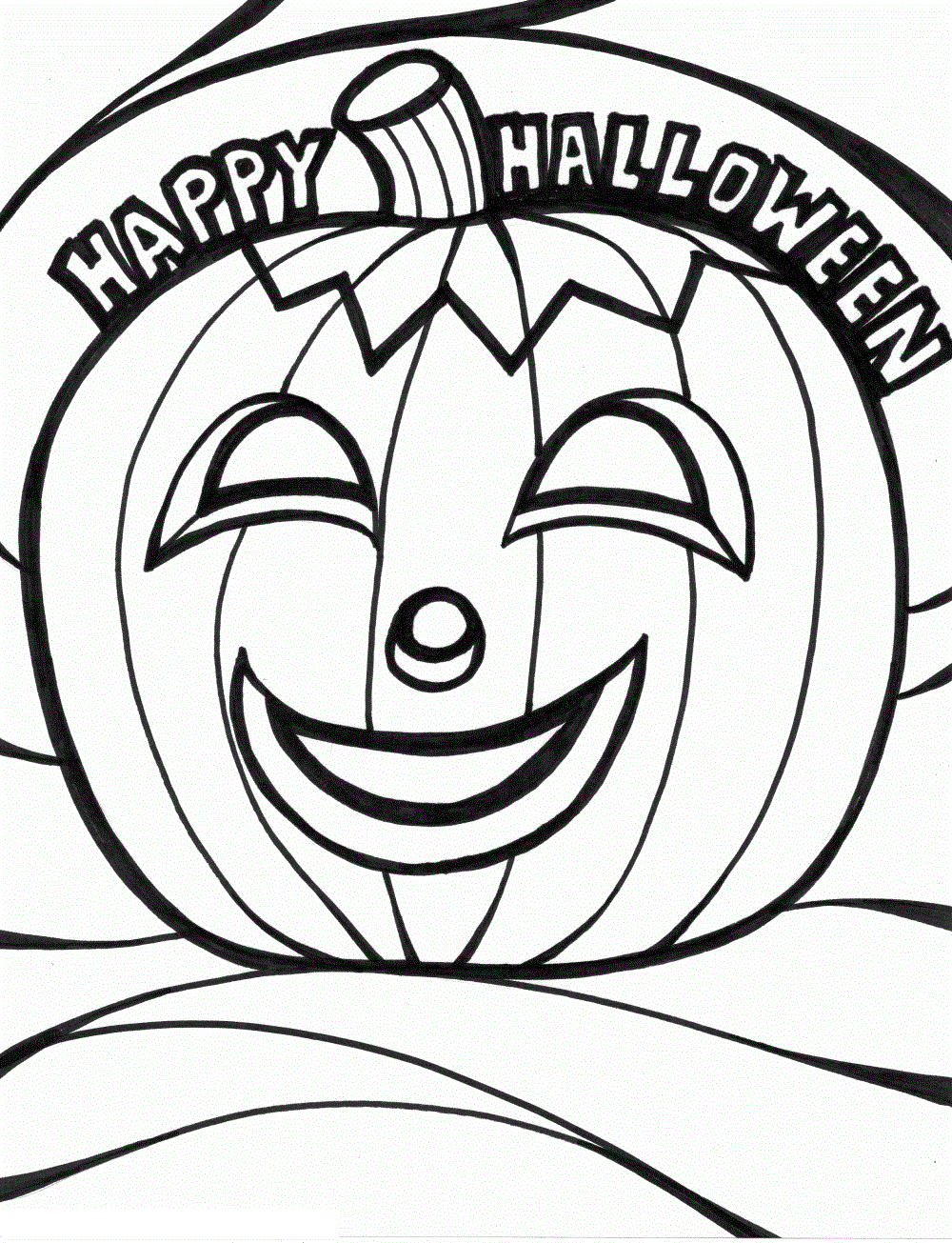 Free Printable Coloring Sheets Halloween 1