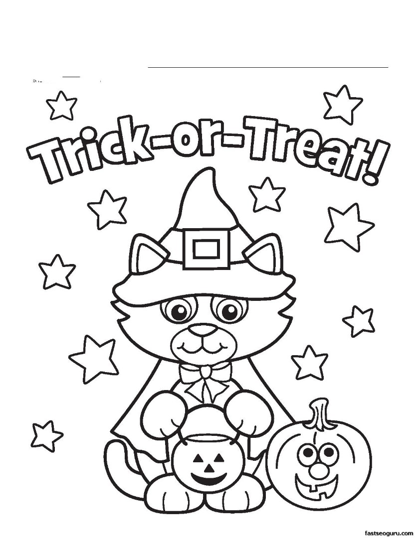 Free Printable Coloring Sheets Halloween 13