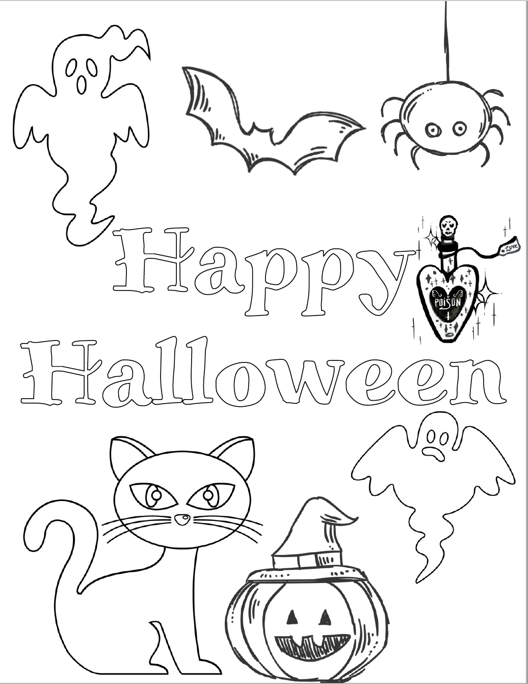 Free Printable Coloring Sheets Halloween 23