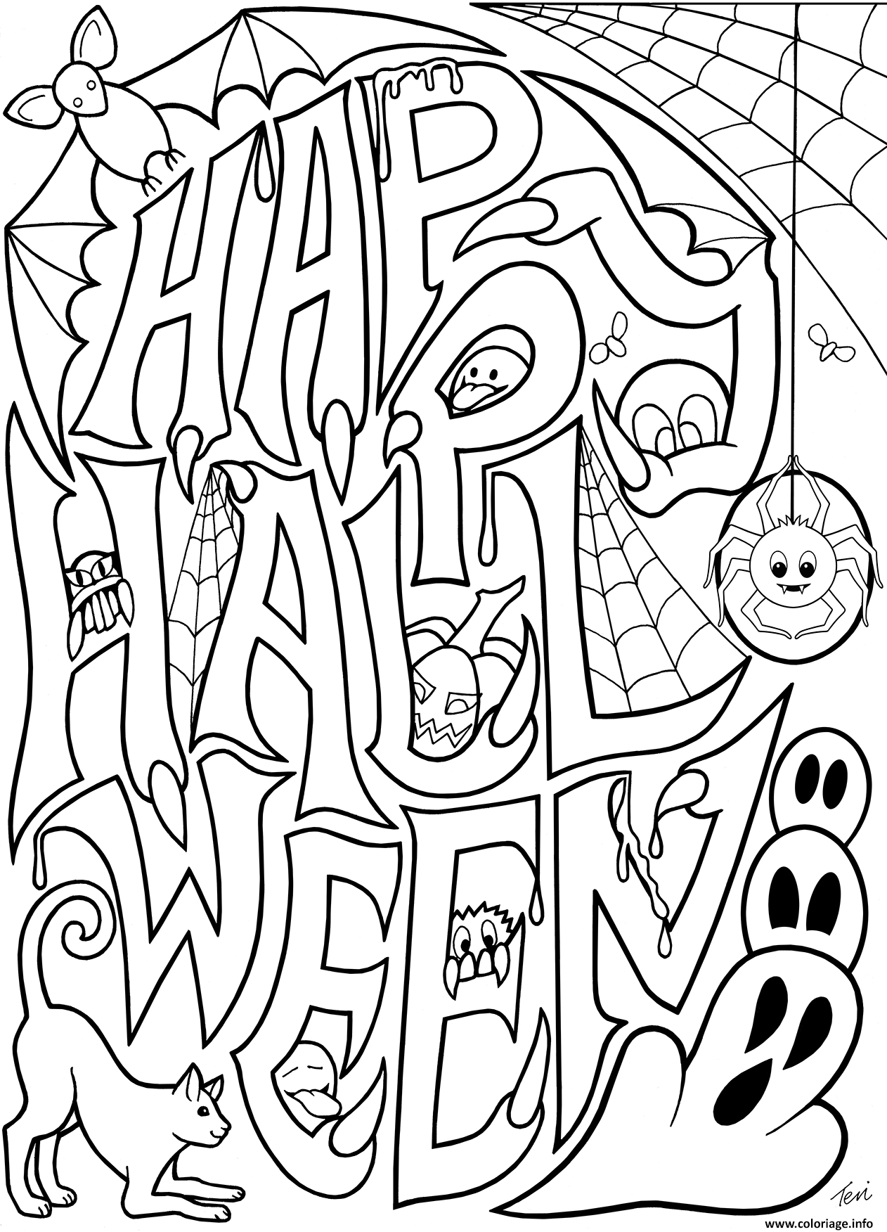 Free Printable Coloring Sheets Halloween 3