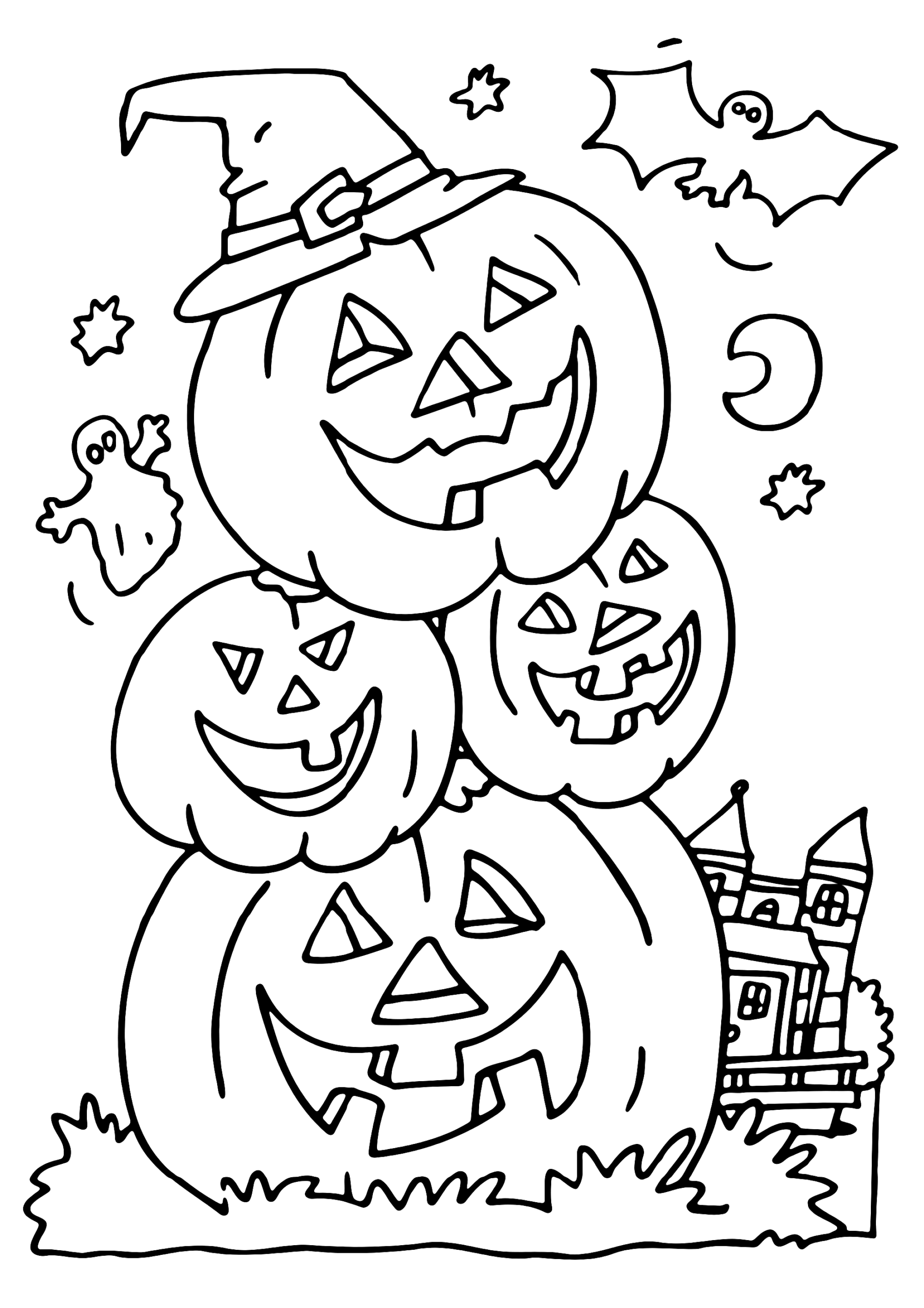 Free Printable Coloring Sheets Halloween 34