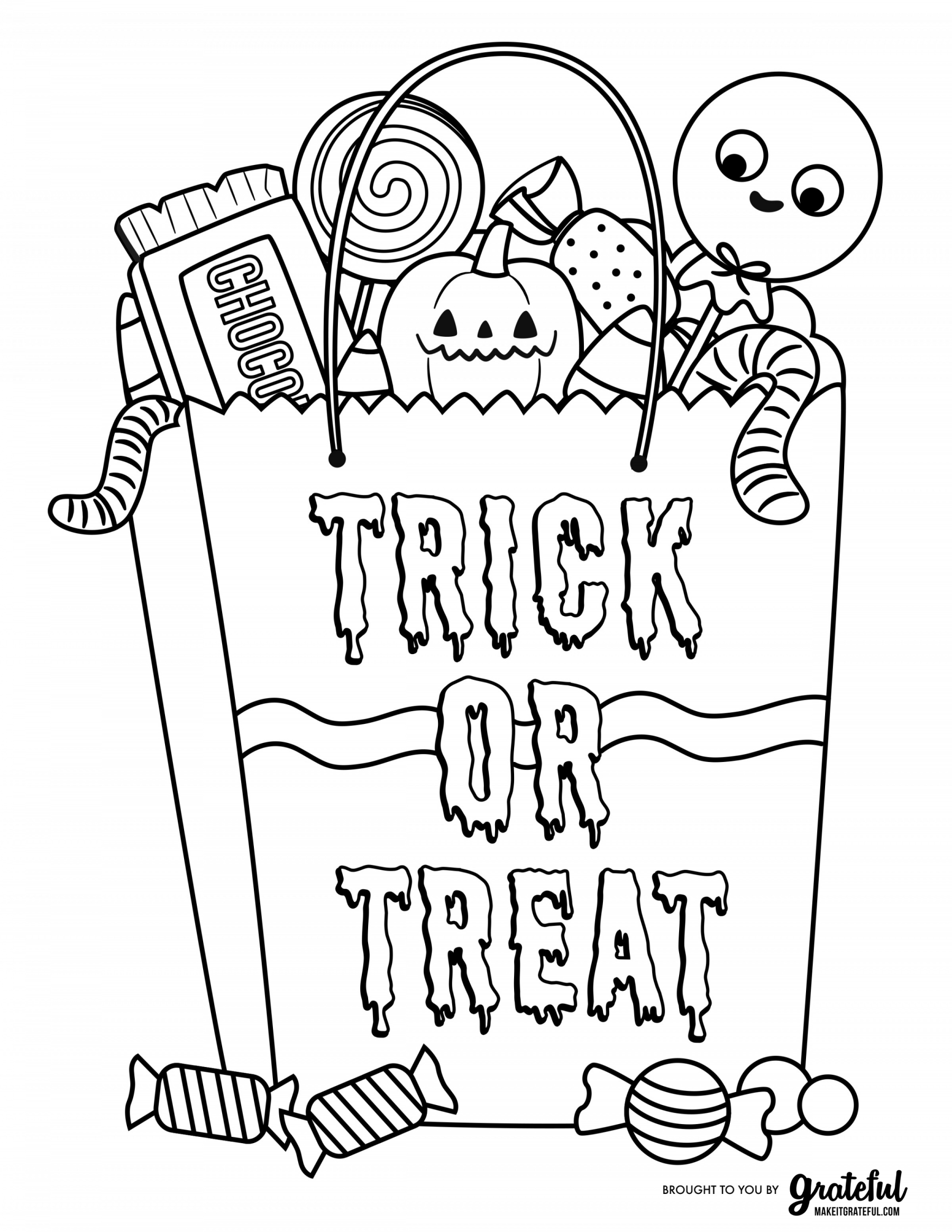 Free Printable Coloring Sheets Halloween 38