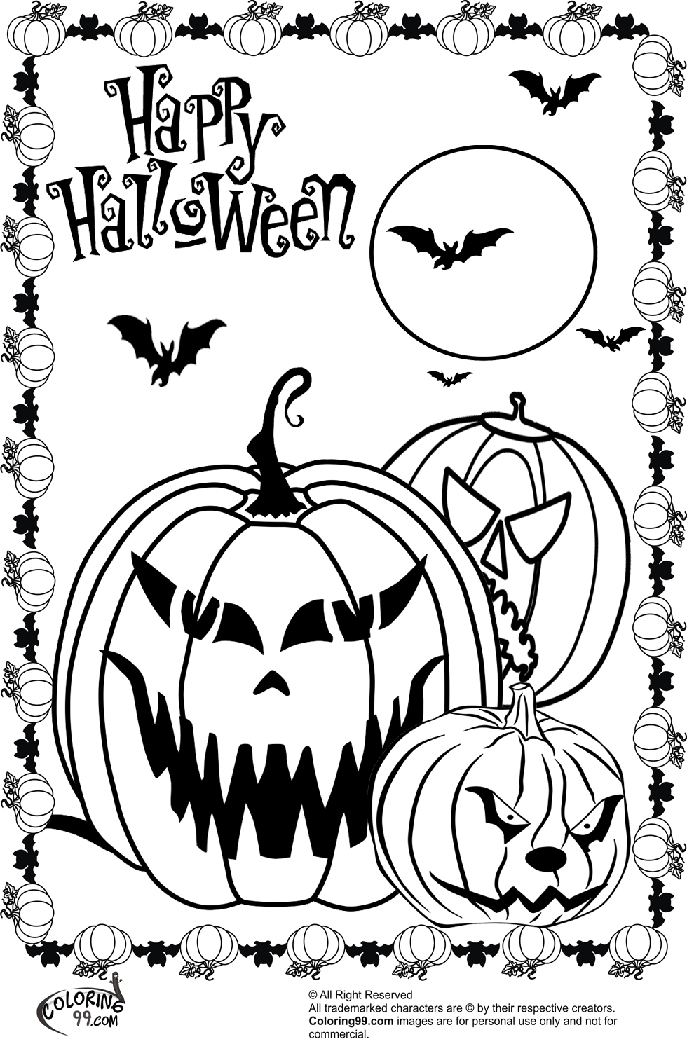 Free Printable Coloring Sheets Halloween 52