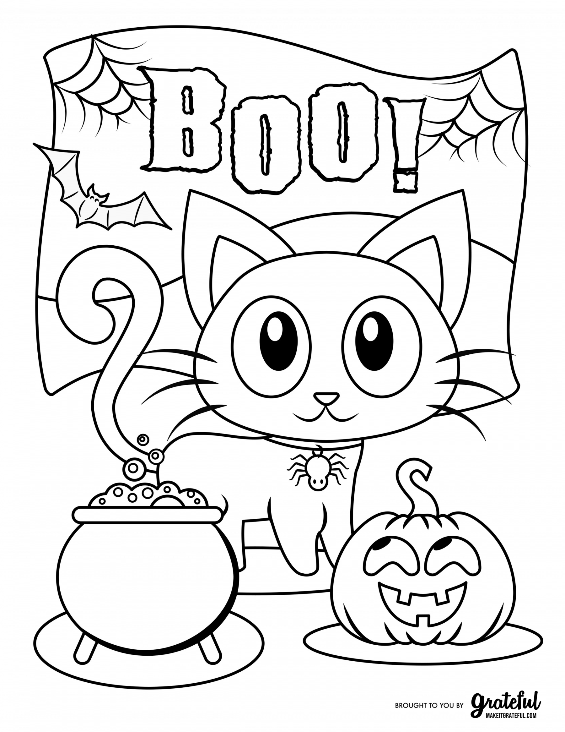 Free Printable Coloring Sheets Halloween 55