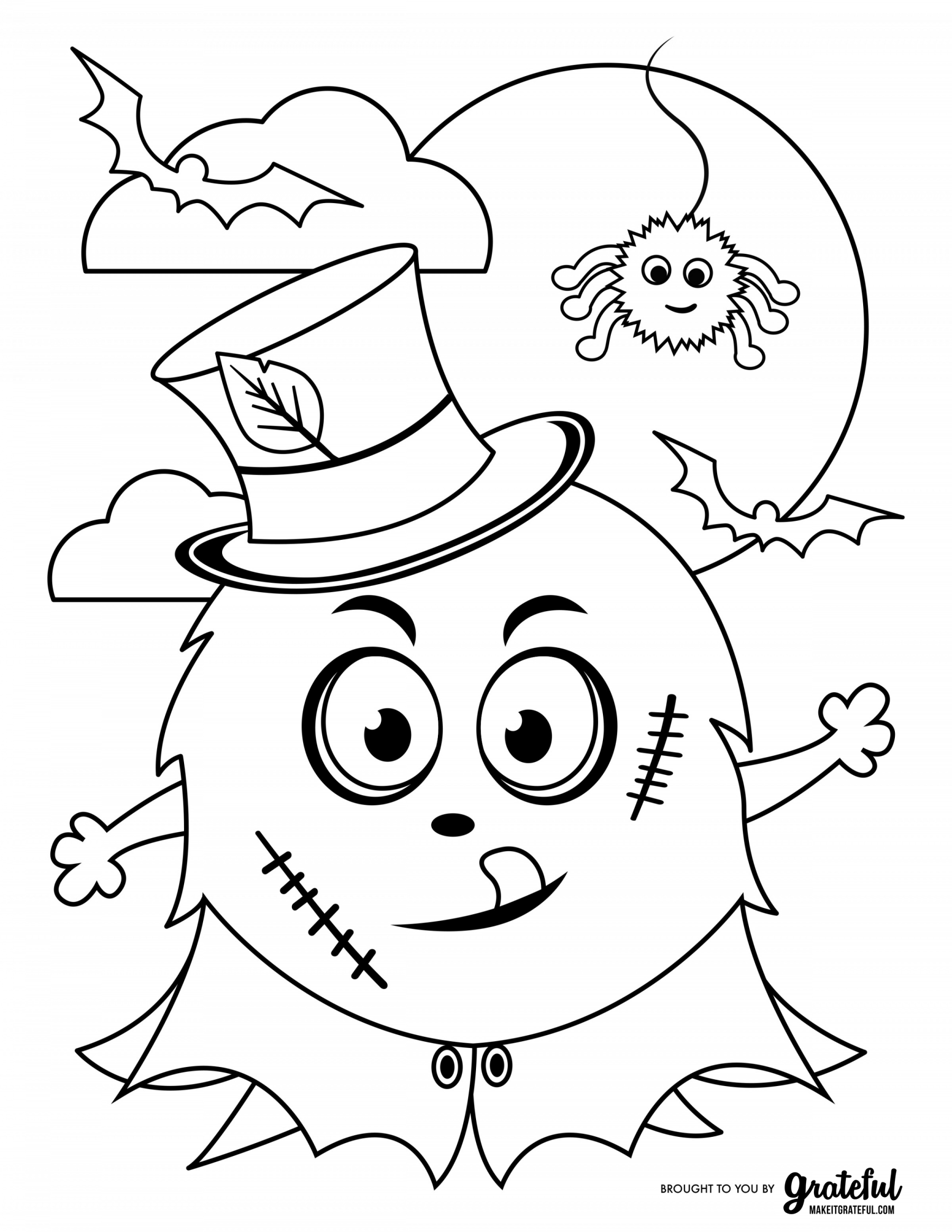 Free Printable Coloring Sheets Halloween 64