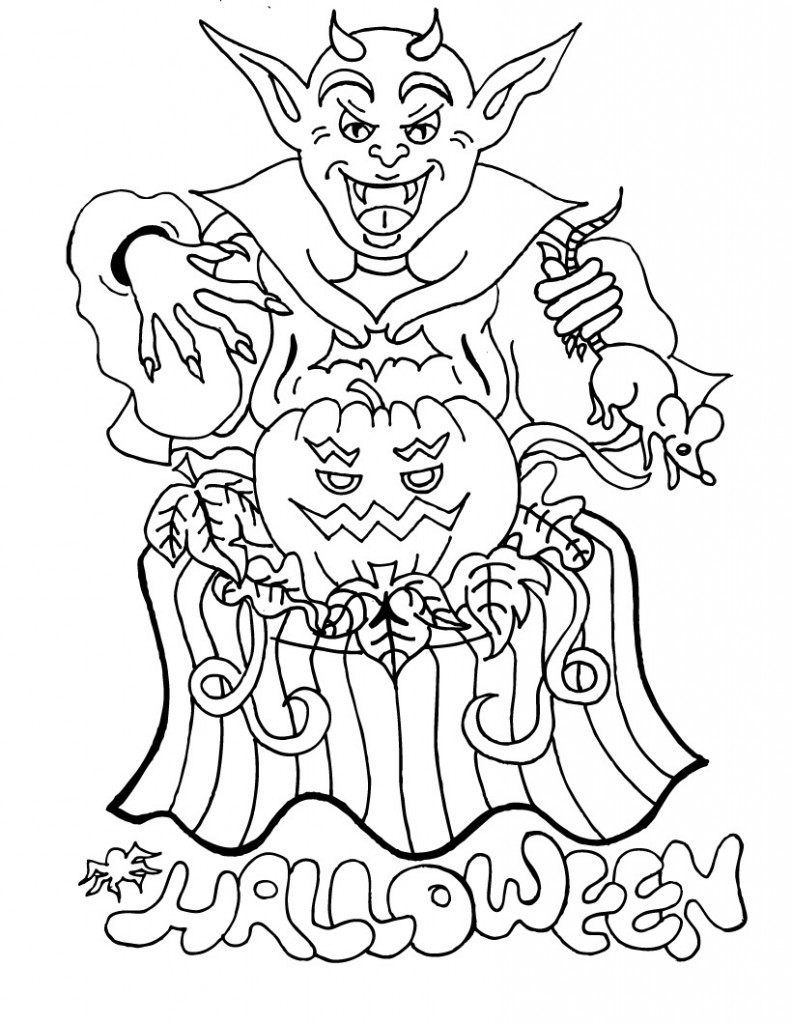 Free Printable Coloring Sheets Halloween 69