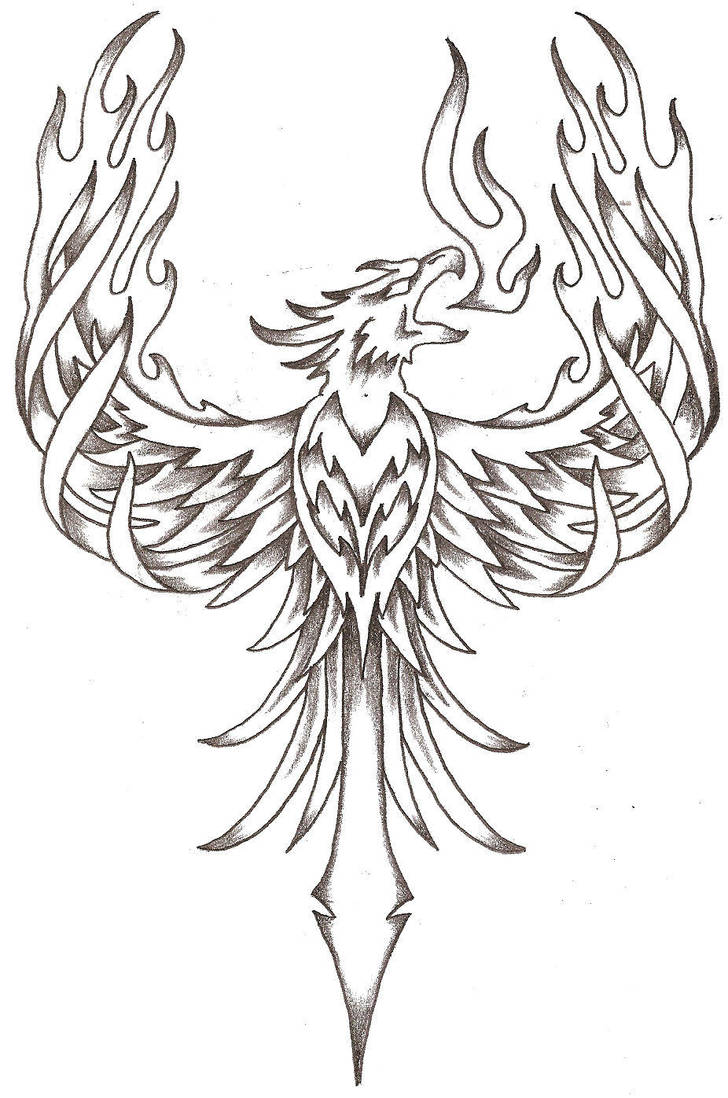 Phoenix Bird Coloring Pages 3