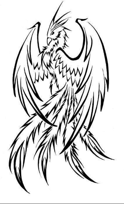 Phoenix Bird Coloring Pages 30