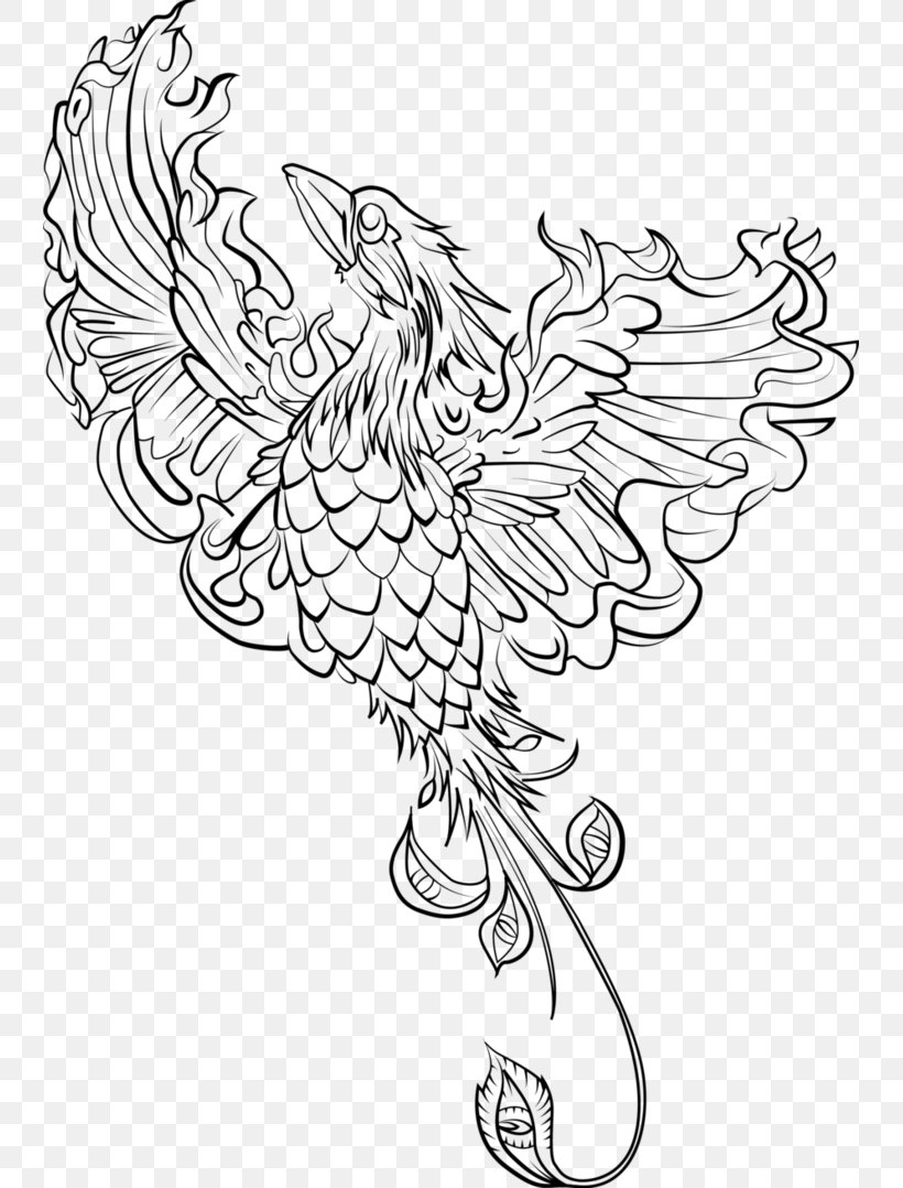 Phoenix Bird Coloring Pages 37