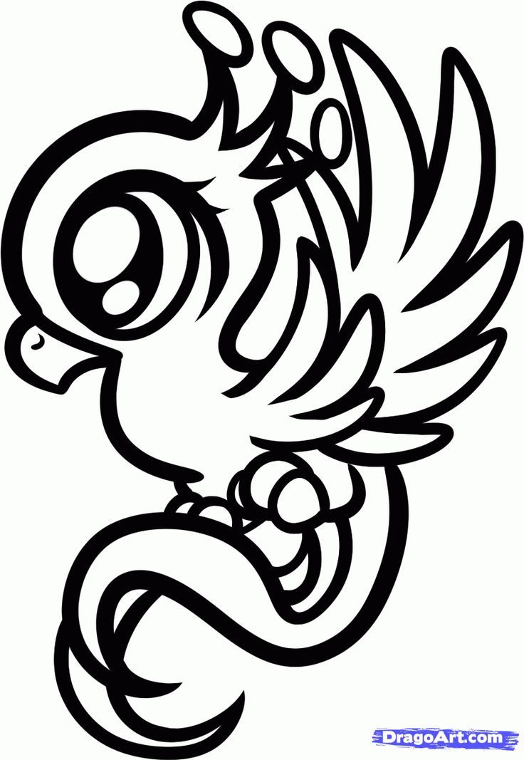 Phoenix Bird Coloring Pages 45