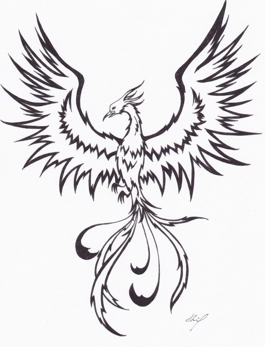 Phoenix Bird Coloring Pages 54