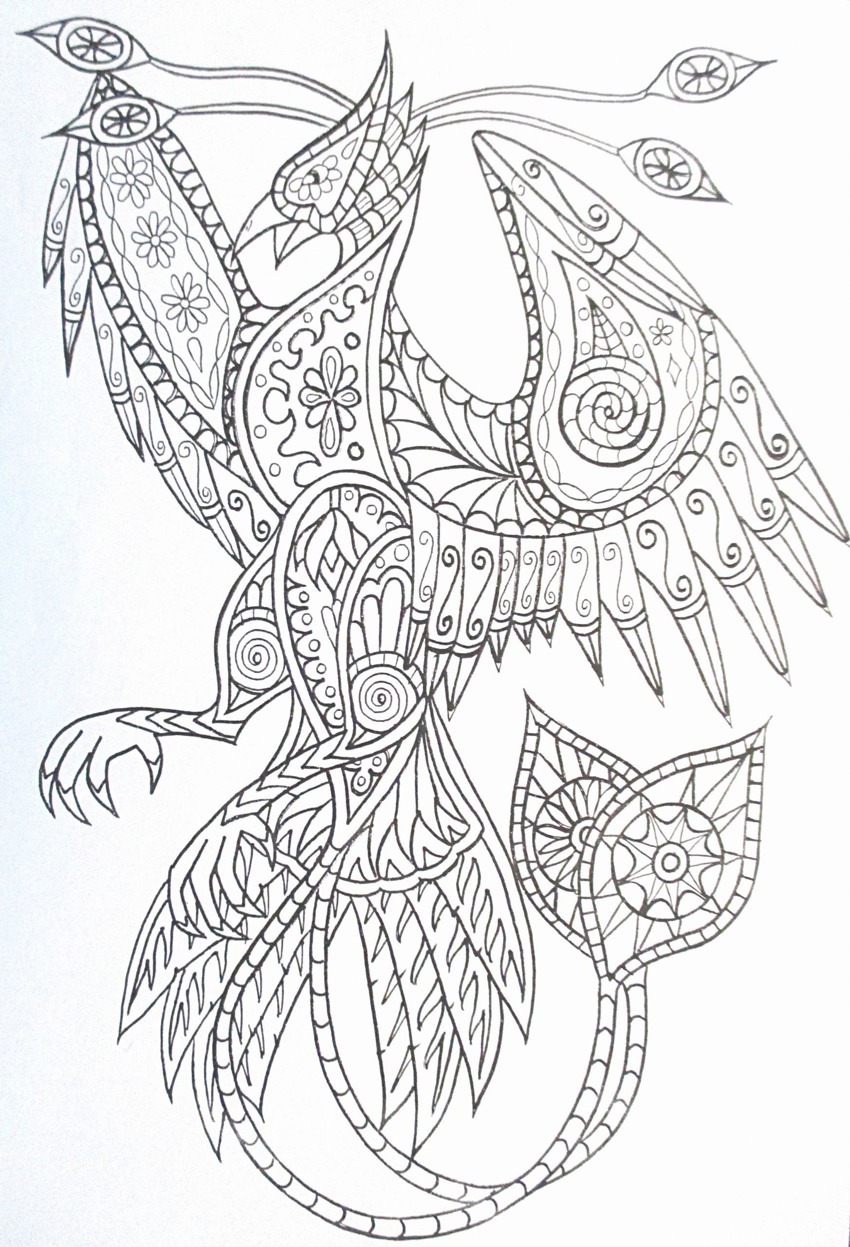 Phoenix Bird Coloring Pages 79