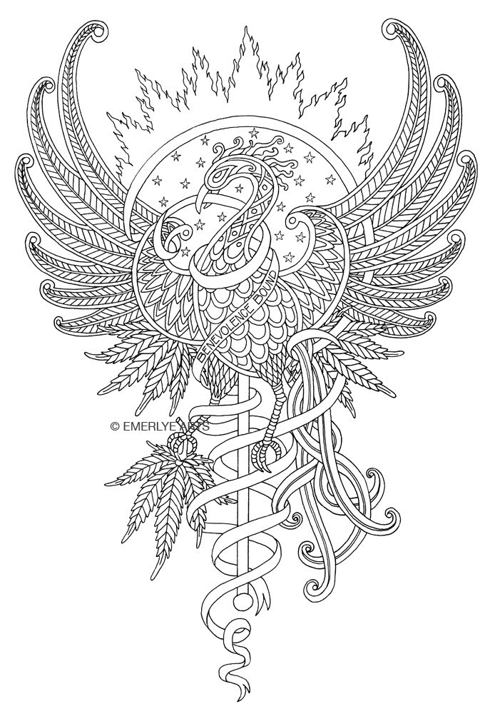 Phoenix Bird Coloring Pages 91