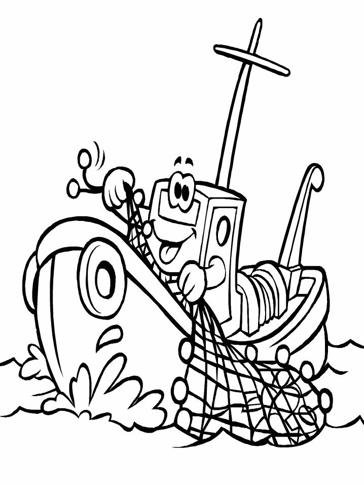 30 Boat Coloring Pictures 12