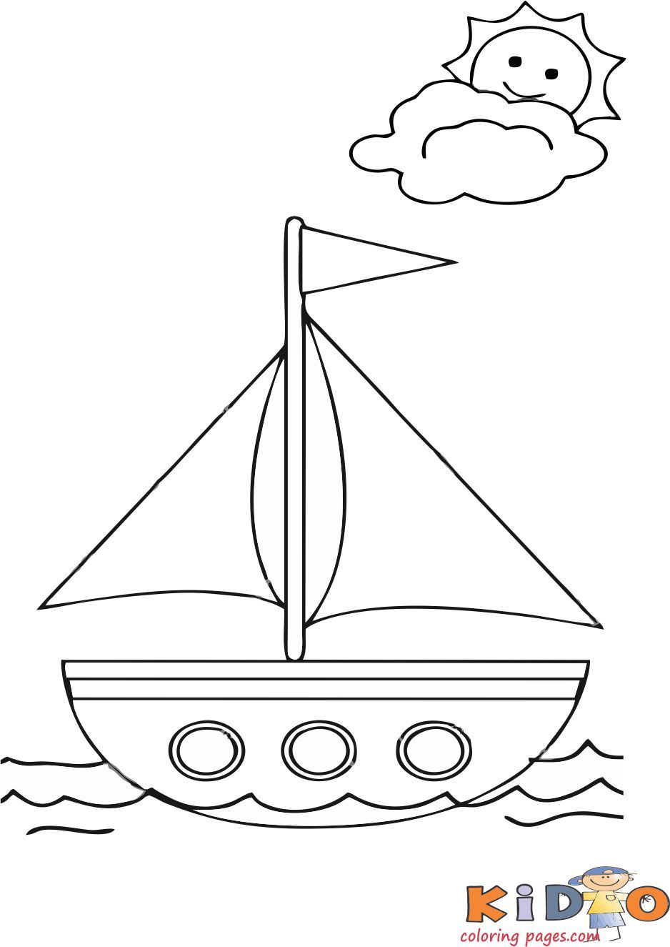 30 Boat Coloring Pictures 15